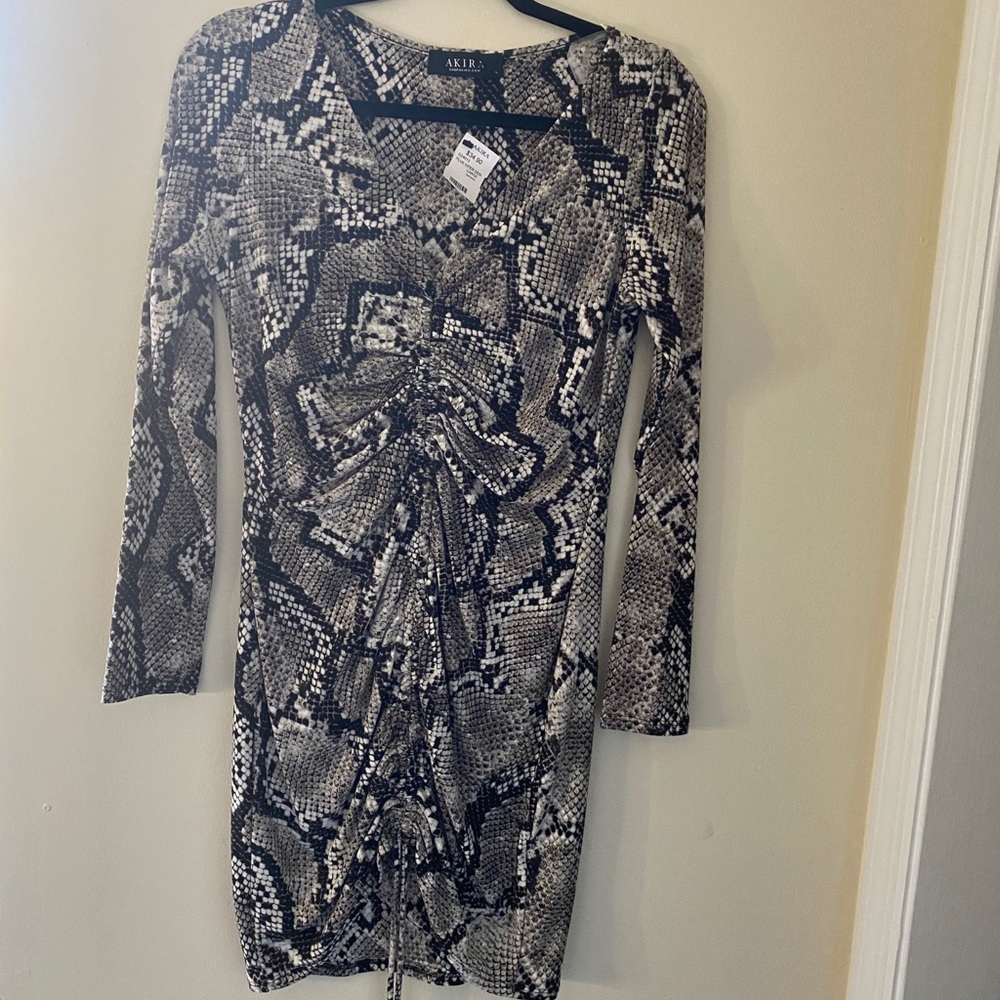 Akira snakeskin style dress